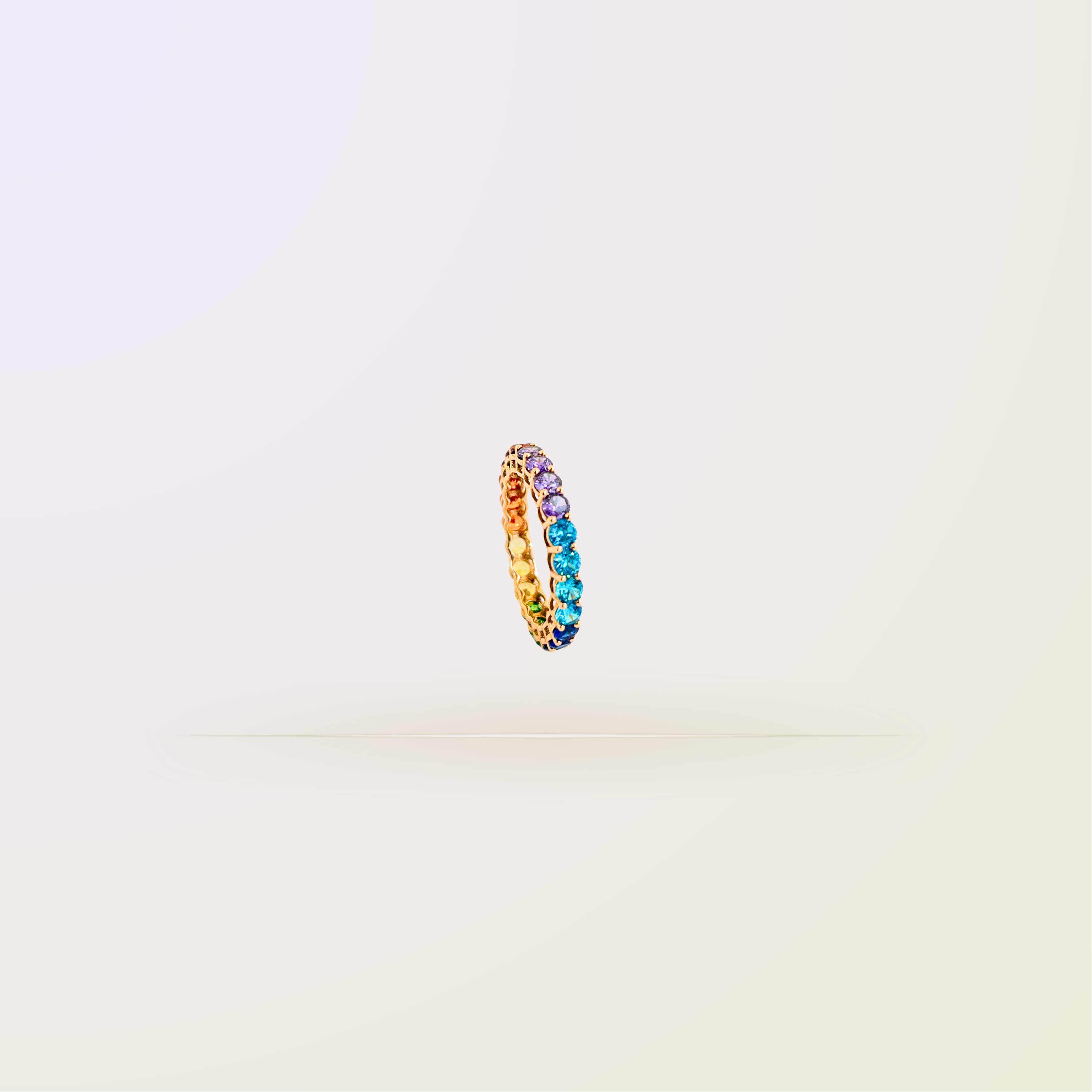 Athena Multicoloured Gold Ring