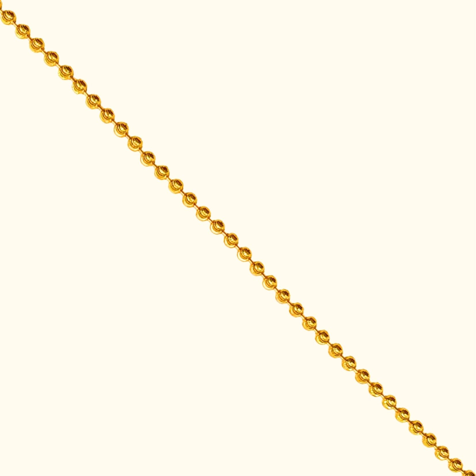 Sunny Yellow Bead Gold Strand