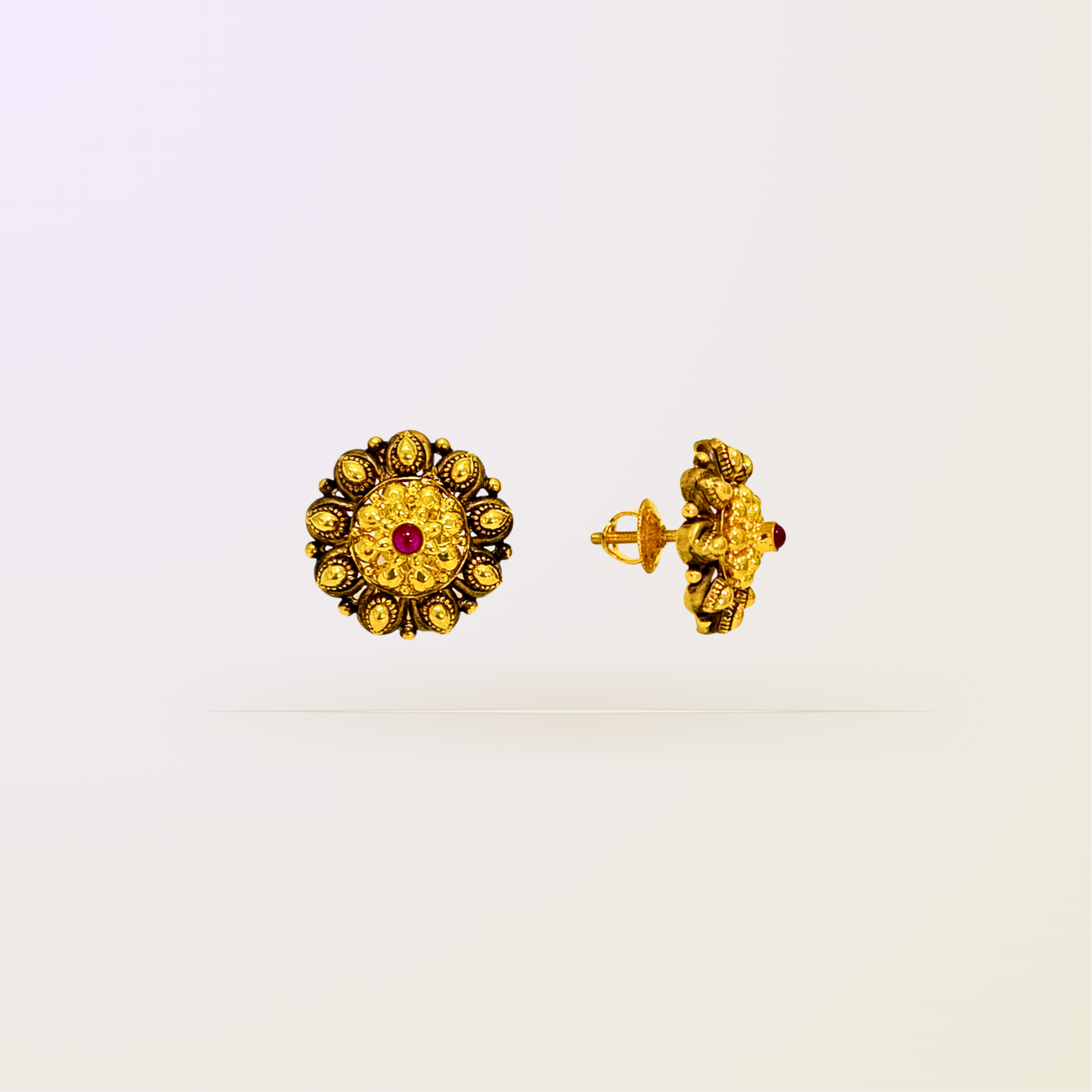 Adya Antique Gold Earrings