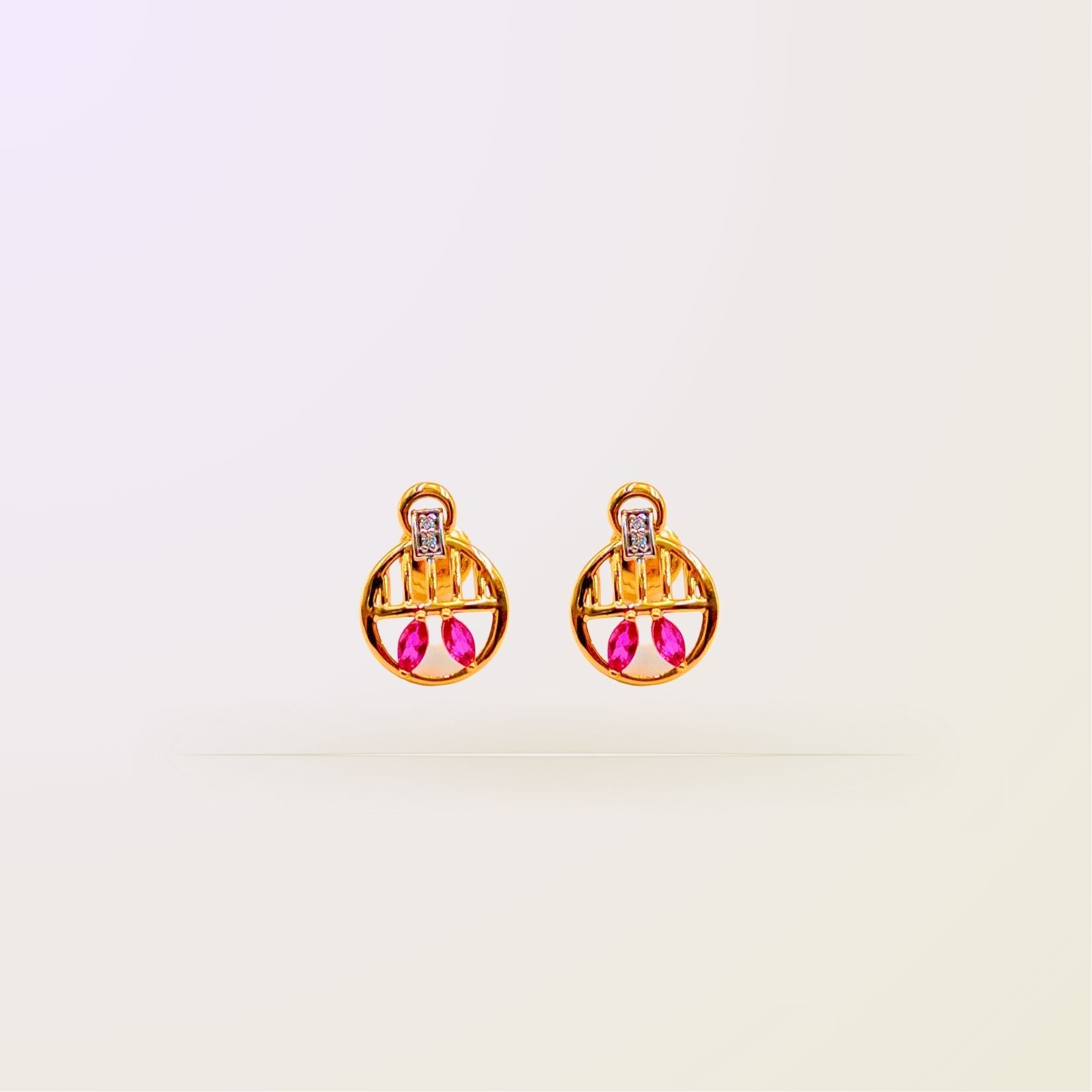 Rose Gold Harmony Earrings