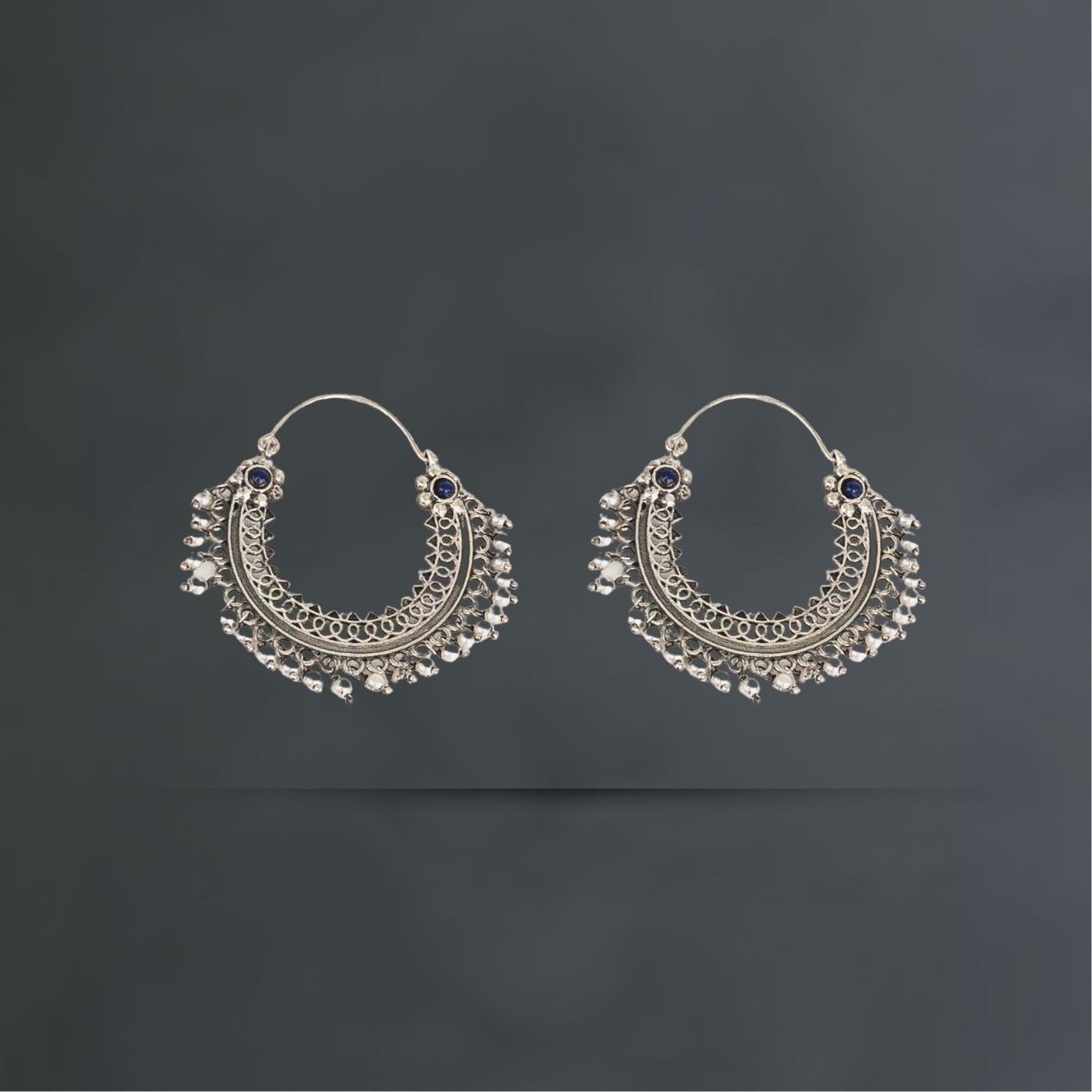 Traditional Silver Hoops